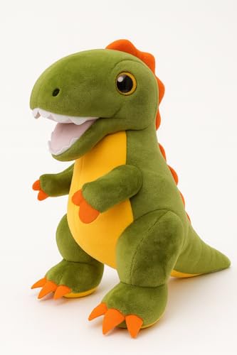 Image of Blue Penguin Plush Stuffed Animal, Cute Smiling Face Design with Yellow Beak and Feet, Soft Cuddly Toy for Kids (DINASOR OLIVE30CM-1)