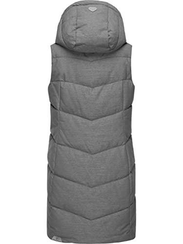 Ragwear Gilet trapuntato da donna con cappuccio