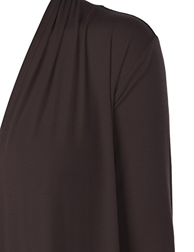 Image of Made By Johnny Women's Open Front Cardigan Lightweight Soft Drape Long Sleeve Cardigan for Work Travel Casual