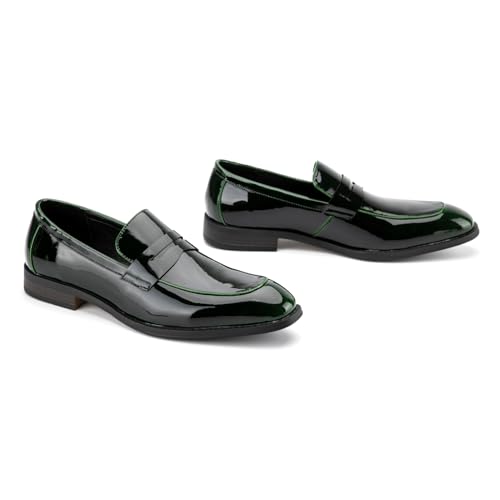 Image of JITAI Mens Velvet Loafers Dress Shoes Loafers for Men Tuxedo Suit Shoes