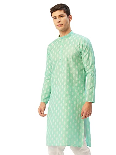 Image of Jompers Men's Cotton Floral Printed Kurtas