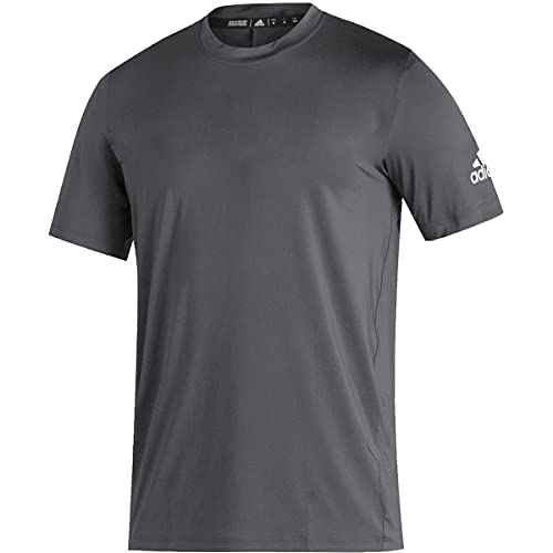 T-shirt adidas Under The Lights gris et blanc taille XL pour le training homme