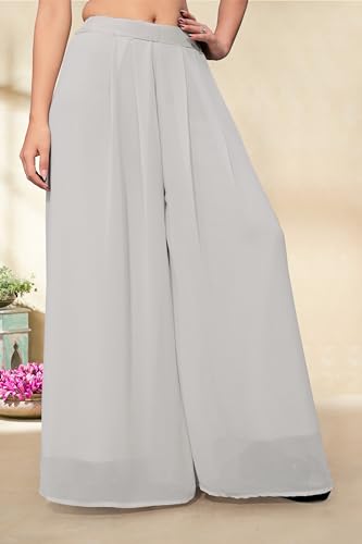 Image of Georgette Bonanza Soft Flared Palazzo (MID Waist)
