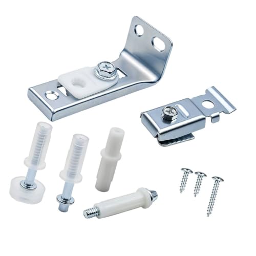 Kit de Herrajes de Reparación para Puertas de Clóset con Soporte de Jamba, Pivote de Piso y Rueda con Resorte miniatura 4