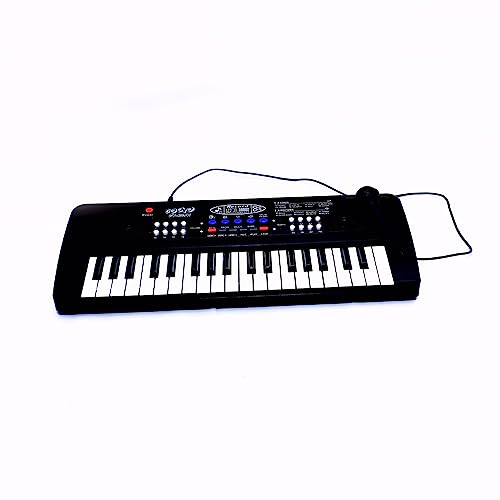 Image of Tap N Grab | 37 Keys Piano for Kids and Adults |?Keyboard for Beginners | Musical Instrumental Toy | Battery (Or) Direct DC Power Operated | Song Recorder with Microphone | Analog Arranger
