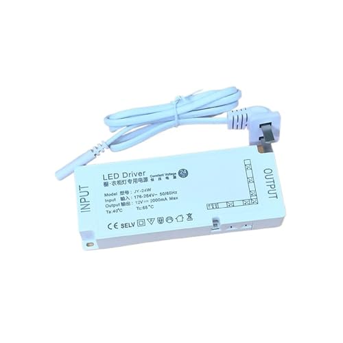 Fuente para iluminación de armarios LED con control maestro de 12V y salida de 24V