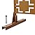 Rust-Resistant 76"x48" Metal Privacy Screen Partition - Freestanding Decorative Fence Panel for Outdoor Patio, Deck, Balcony & Indoor Spaces (Brown)