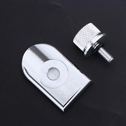 Image of CALANDIS 5 /16 Inch Universal Thread Alloy Rear Fender Seat Screw Bolt Nut Knob Tab Cover Kit for Harley Custom Cafer Touring Glide 1996-2018 (Silver) | Other Seating | Seating | Motorcycle Parts