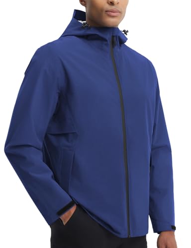 baleaf Chubasquero para hombre, impermeable, para el día a día, para senderismo, cortavientos, cortavientos, azul, XXL — oferta en Amazon