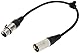 Neutrik NA3FDM Adapter in D-Form XLR 3-Pol Female auf XLR 3-Pol Male Stagg 25019310 Patch-Kabel 0,3m, 1x XLR Stecker/1x XLR Buchse