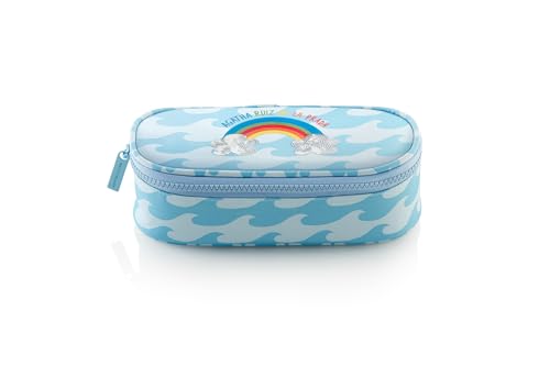 Miquelrius - Portatodo Organizador Ovalado, Estuche Escolar para 30 Piezas, Cierre Cremallera, Agatha Ruiz de la Prada, Olas Miquelrius - Portatodo Organizador Ovalado, Estuche Escolar para 30 Piezas, Cierre Cremallera, Agatha Ruiz de la Prada, Olas