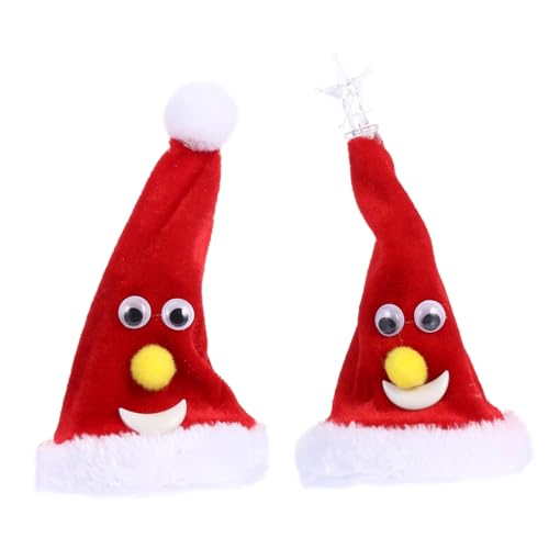 JOINPAYA 2stücke Elektrische Rockende Weihnachtsmütze Weihnachtsdeko...