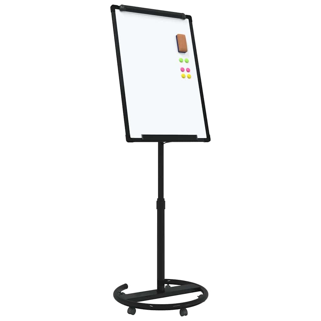 Solivagant Magnetisches Whiteboard Schwarz und Weiß 62 x 62,5 x 197 cm EPS, Andere,Bürobedarf,Präsentationsbedarf,Ausstellungstafeln, 9.55 kg-42019279