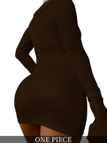 Image of Lilosy Sexy Crochet Sheer Long Sleeve Cover Up Swim Bathing Suit Beach Dress One Piece