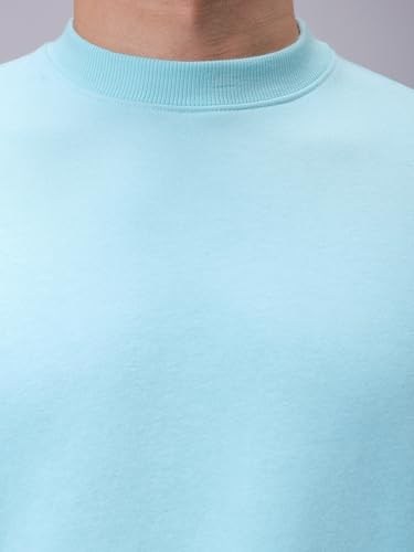 Image of The Indian Garage Co Men Oversized Solid Overhead Crewneck Sweatshirt
