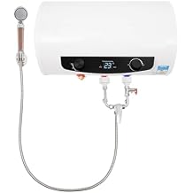 1500W Electric Tank Hot Water Heater 50L/80L/100L/120L Wall Mounted Instant Hot Water Heater with Shower Kit Quick Heating Tap Shower Water Heater Warmer for Bathroom Kitchen 50L/13.2Gal