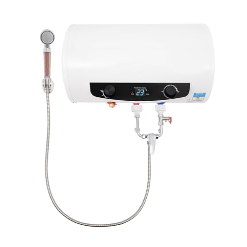 Electric Instant Hot Water Heater, Warmer Tank Bathroom Shower, 50L 1500W 25-75 ℃ Wall Mounted IPX4 Waterproof Quick Heating Tap Shower For Bathroom Kitchen