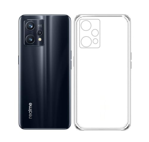 Image of Rubber Back Cover Compatible Model for Realme RMX3392 / 9 Pro Plus 5G - Transparent