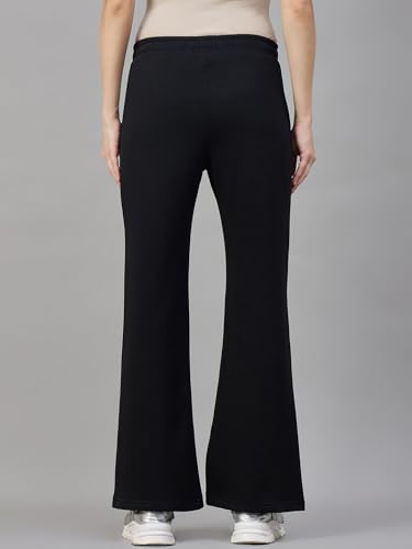 Image of 98 Degree North Women Flared Fleece Track Pants-GL1315-ALMOND