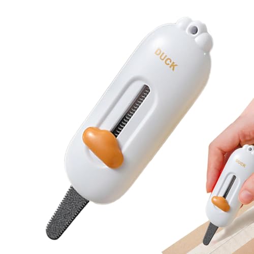 Zuasdvnk Ouvre-lettre magnétique, ouvre-boîte,Coupe-emballage Coupe-boîte | Outil d'ouverture de courrier d'ouvreur d'enveloppe, coupeur de carton rétractable, porte-clés d'ouvreur de paquet pour le