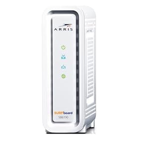 ARRIS Surfboard SB6190 32x8 DOCSIS 3.0 Cable Modem with 1.4 Gbps Download and 262 Upload Speeds, White (Non-Retail Packaging) (Renewed) — photo 3 of 4