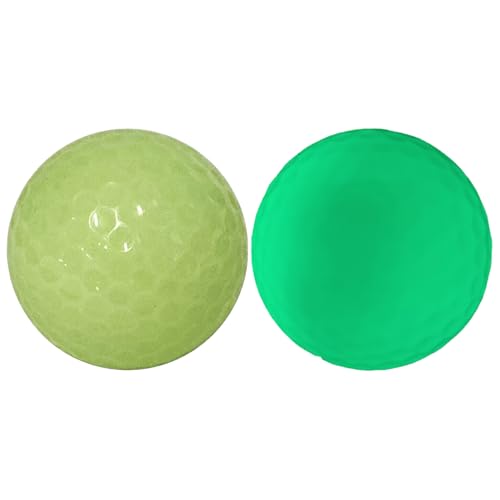 Moggemol Luminous Golf Ball Self Charging Light Up Portable Night Use Golf Training Ball 2pcs One Size