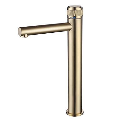 Robinet de lavabo en laiton brossé : l'élégance du mitigeur eau chaude et froide
