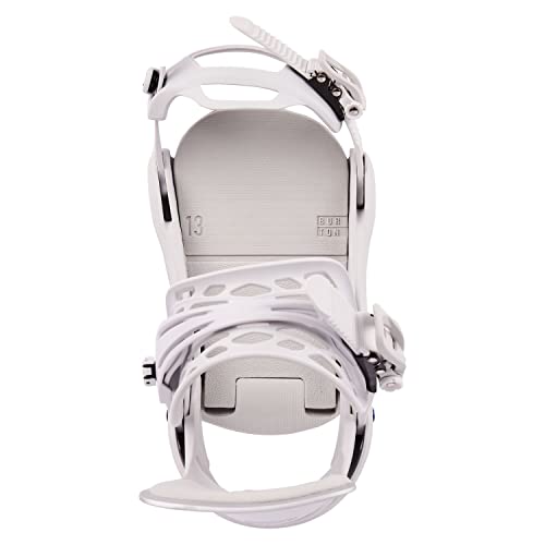 Burton Lexa Womens Snowboard Bindings Grey Cloud Sz L (9-11) #TOP4
