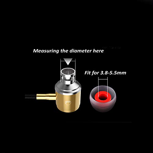 Silicone Replacement Ear Tips Earbuds Eargels for Mpow,Tozo Aukey, Senso,Hussar,Letscom etc Bluetooth Earphones, 6 Paris (Blue and Gray) - Thumbnail 3