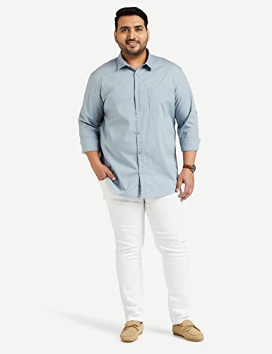 Image of Amazon Brand - Symbol Men's Cotton Shirt | Casual | Plain | Full Sleeve | Summer - Regular Fit (Available in Plus Sizes)