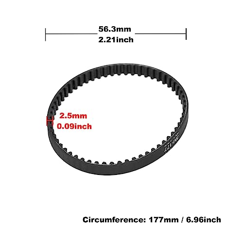 Correas de transmisión para aspiradora de alta tracción de 177 mm para modelos Eureka FloorRover 3