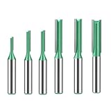 Komplett-Set für Holzprofis & Heimwerker：Lieferumfang: 6x hochpräzise Router Bits (3-8mm) - das perfekte Oberfräse-Zubehör für Tischler, Modellbauer und DIY-Enthusiasten.