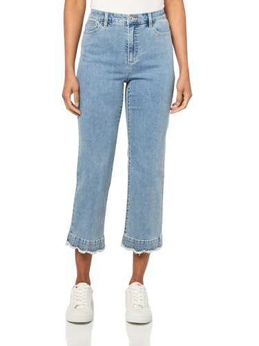 john mark Women's Five-Pocket Pant with Scallop Hem