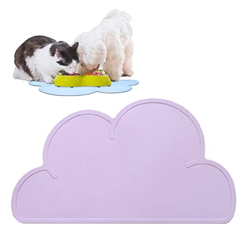 Silicone Dog Cat Bowl Mat, Waterproof Slip Resistant Silicone Pet Feeding Mat With High Lips, Cats And Dogs Food Placemat Tray, Raised Edges To Prevent Water Spills On Floors, Dishwasher Safe #TOP2