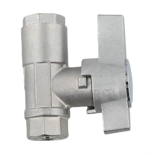 Vanne à bille DN10 pour nettoyeur haute pression, 3/8 en acier inoxydable à connexion rapide, vanne d'arrêt plaquée haute pression pour nettoyeur haute pression