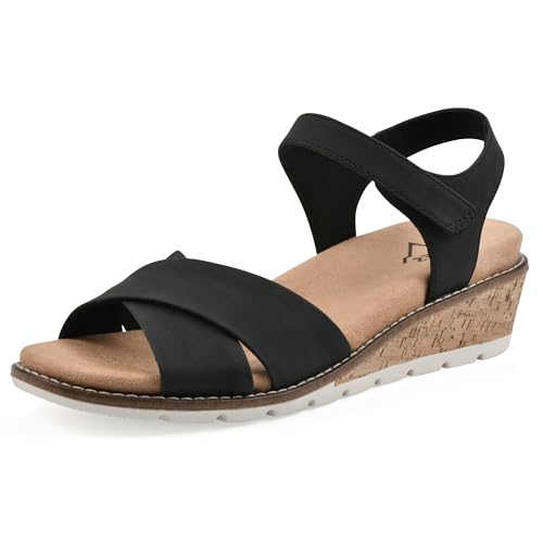 CLIFFS BY WHITE MOUNTAIN Women's Tinna Cork Wedge Sandal