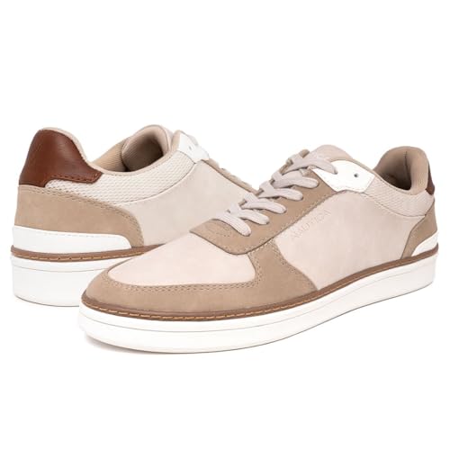 Nautica Men's Walking Shoes, Comfortable Vegan Suede Sneakers for Casual Fashion, Featuring Lace-Up Low-Top Loafer Design-Savar-Sand Size-9.5 - image 6