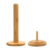 Rotatable Wood Yarn Spool Stand Desk Yarn Dispenser for Beginner Knitting