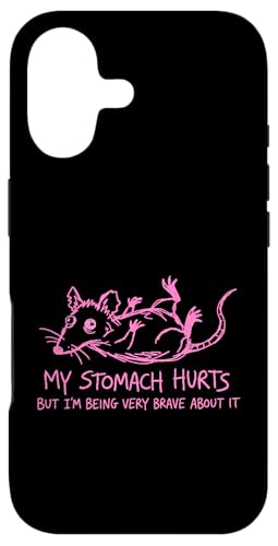 My Stomach Hurts But Im Being Very Brave Relable ���[���A �X�}�z�P�[�X iPhone 17 �p