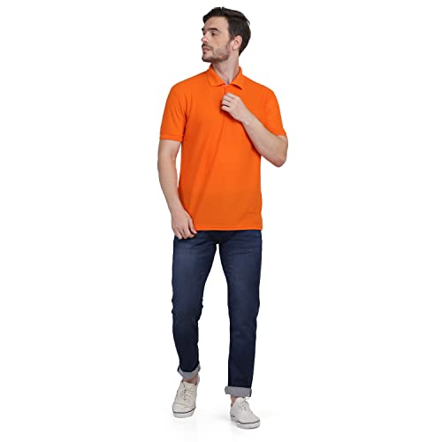 Image of INKKR Men's Casual Polo Neck Half Sleeve Solid T-Shirt (Pack-3)