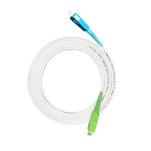 Câble fibre optique SC/UPC monomode G657A2 FTTH LSZH 2M blanc pour modem