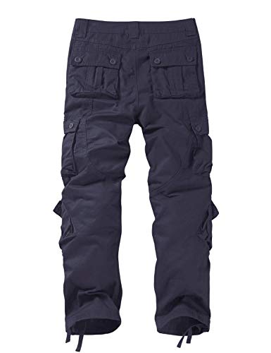 Image of Match Men's Wild Retro Multi-Pockets Utility Casual Cotton Cargo Trousers #3357