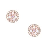 Fossil Ohrringe Für Frauen Mop, 10(D)*2.0(Dicke)mm Rose Gold Edelstahl-Ohrringe, JF02906791