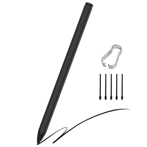 Magnetic EMR Stylus Compatible with Remarkable 2 Pen with Eraser Digital Pen for Remarkable 2/1/ Kindle Scribe, 4096 Pressure Levels, Tilt Support, Palm Rejection ＆ 5 Tips, Black