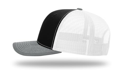 Image of Richardson 112 Trucker Hat - Premium Blank Baseball Cap, Adjustable Snapback Hat - Structured Six Panel Richardson Blank Hats