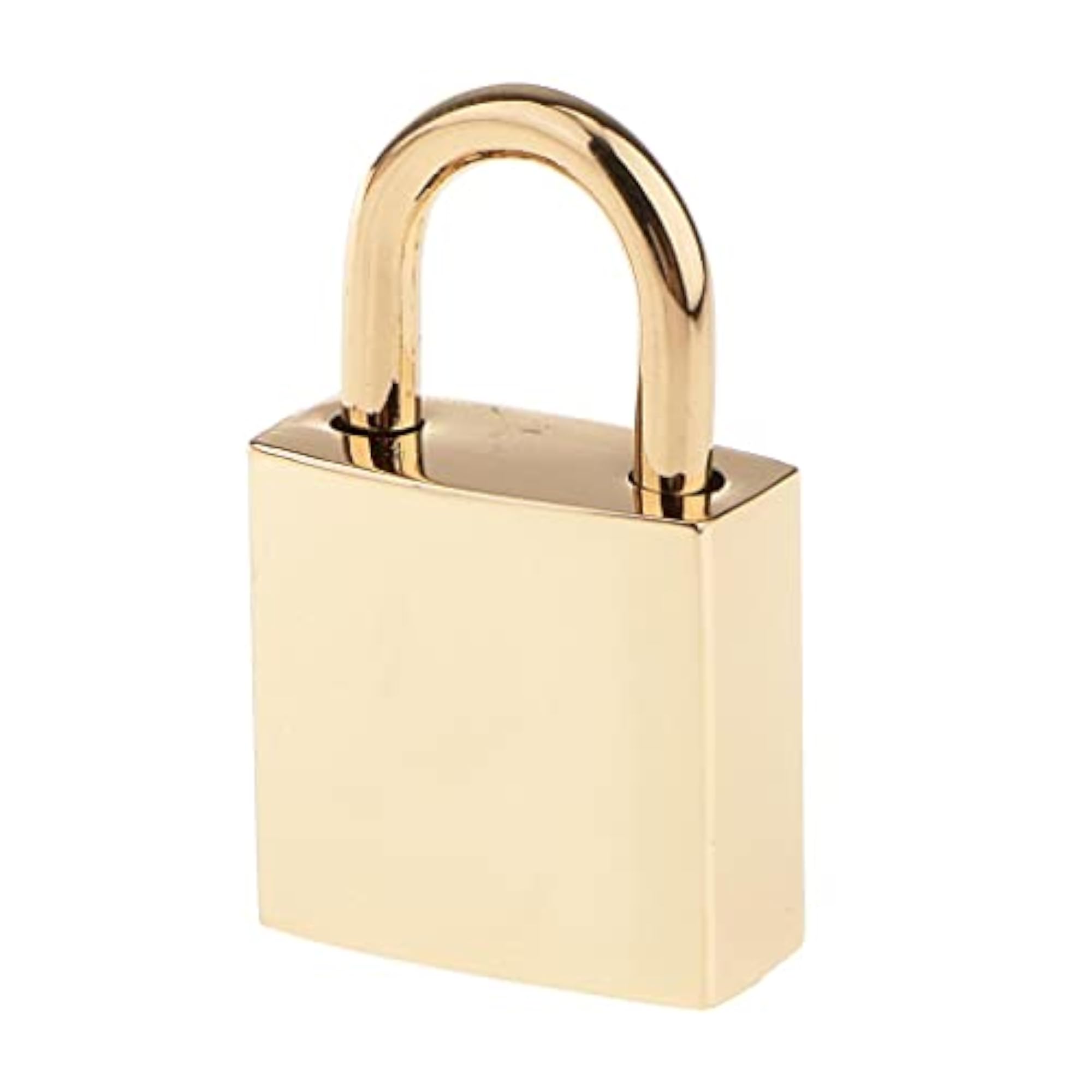 Mini Square Padlocks Key Lock, Light Golden