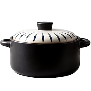 Puyuna PUYUNA Garnek Ceramiczny z Pokrywką 32cm