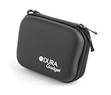 DURAGADGET Funda Rígida Negra para Las Cámaras Canon Powershot S120 / IXUS 255HS - Incluye Mini Mosquetón