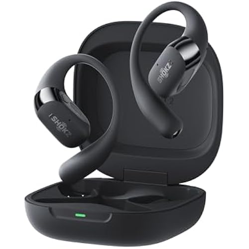 SHOKZ OpenFit 2+ Open-Ear Earbuds, Black, Dolby Audio,Wireless Charging