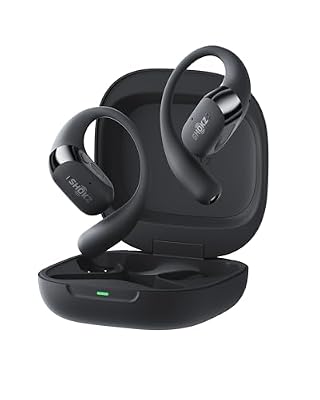 SHOKZ OpenFit 2+ Open-Ear Earbuds, Black, Dolby Audio,Wireless Charging